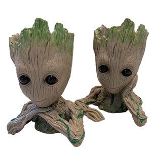 Baby Groot Flower Pot Planter Succulent Air Plant Guardians Of The Galaxy set